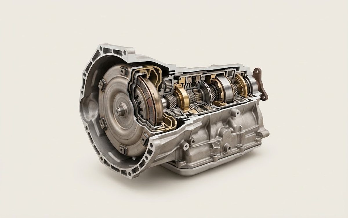Automatic transmission cutaway