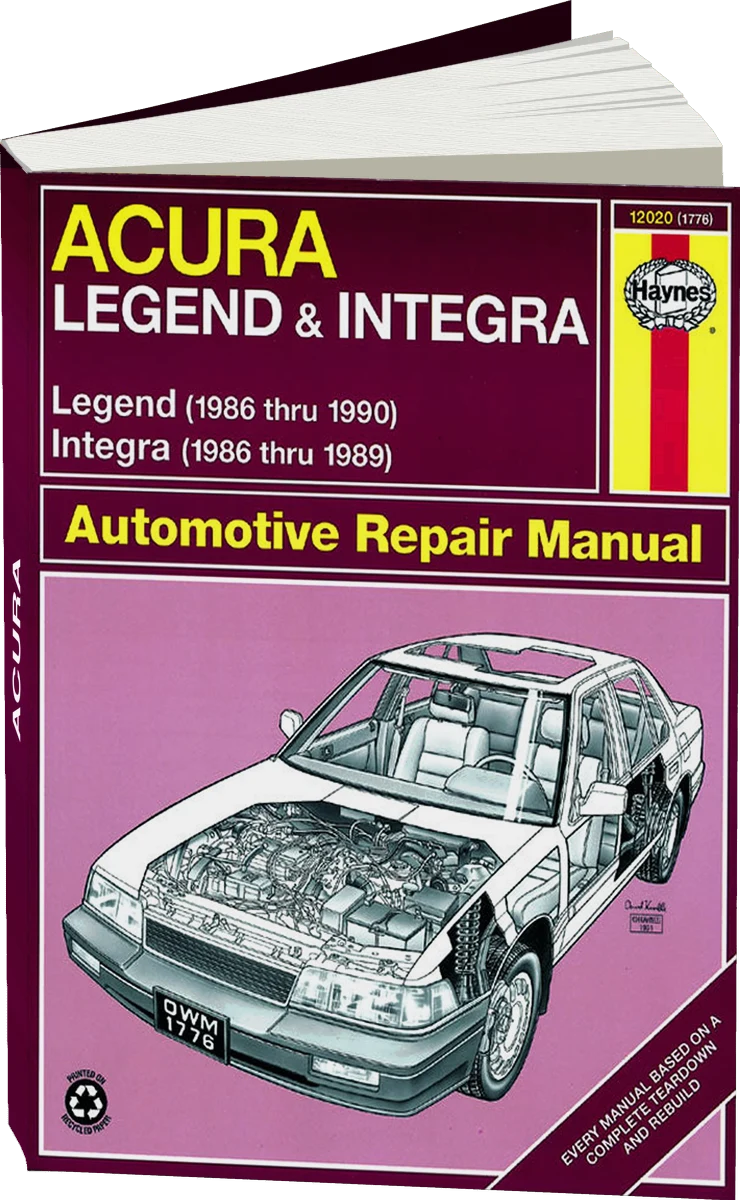 Acura Integra (1986-1989) & Legend (1986-1990) Haynes Repair Manual (USA)