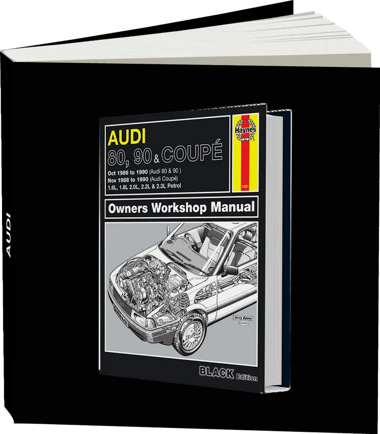 Audi 80, 90 & Coupe Petrol (Oct 1986-1990) Haynes Repair Manual - Premium Hardback Edition