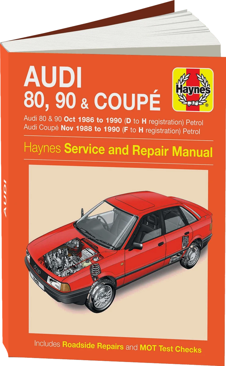 Audi 80, 90 & Coupe Petrol (Oct 1986-1990) Haynes Repair Manual