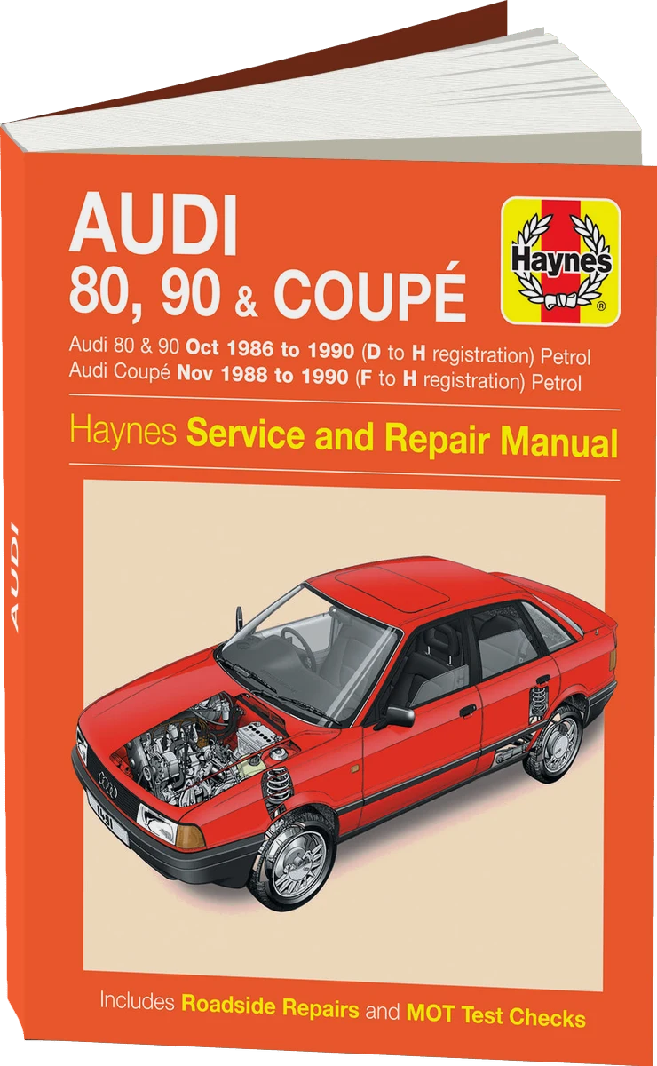 Audi 80, 90 & Coupe Petrol (Oct 86 - 90) Haynes Repair Manual