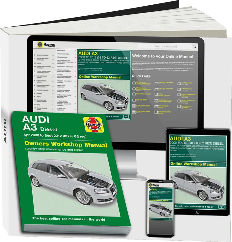 Audi A3 Diesel (Apr 2008-Sept 2012) Haynes Repair Manual