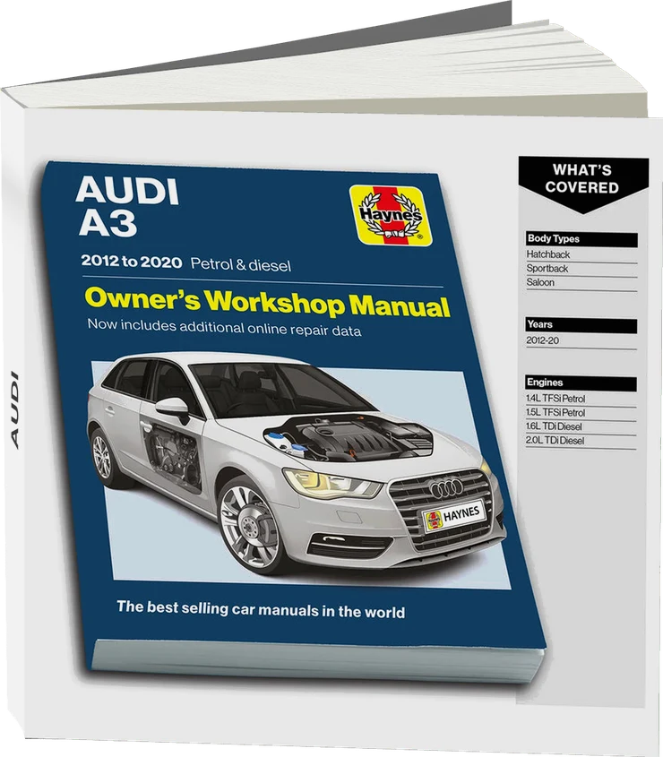 Audi A3 Petrol & Diesel (2012 - 2020) Haynes Repair Manual