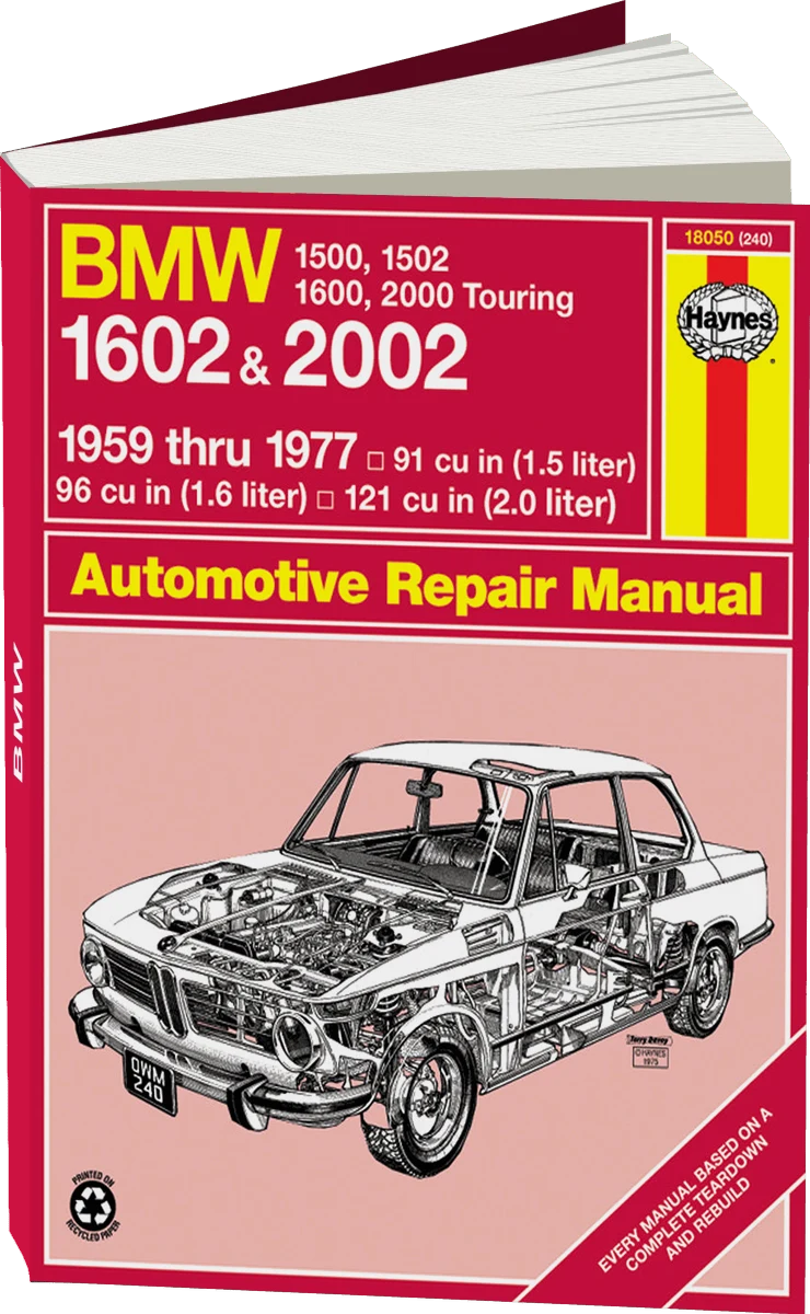 BMW 1500,1502,1600,1602,2000 & 2002, (59-77) Haynes Repair Manual