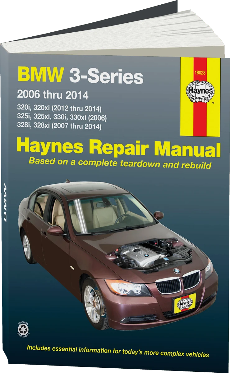 BMW 3-Series 320i & 320xi (12-14), 325i, 325xi, 330i & 330xi (06) & 328i & 328xi (07-14) Haynes Repair Manual