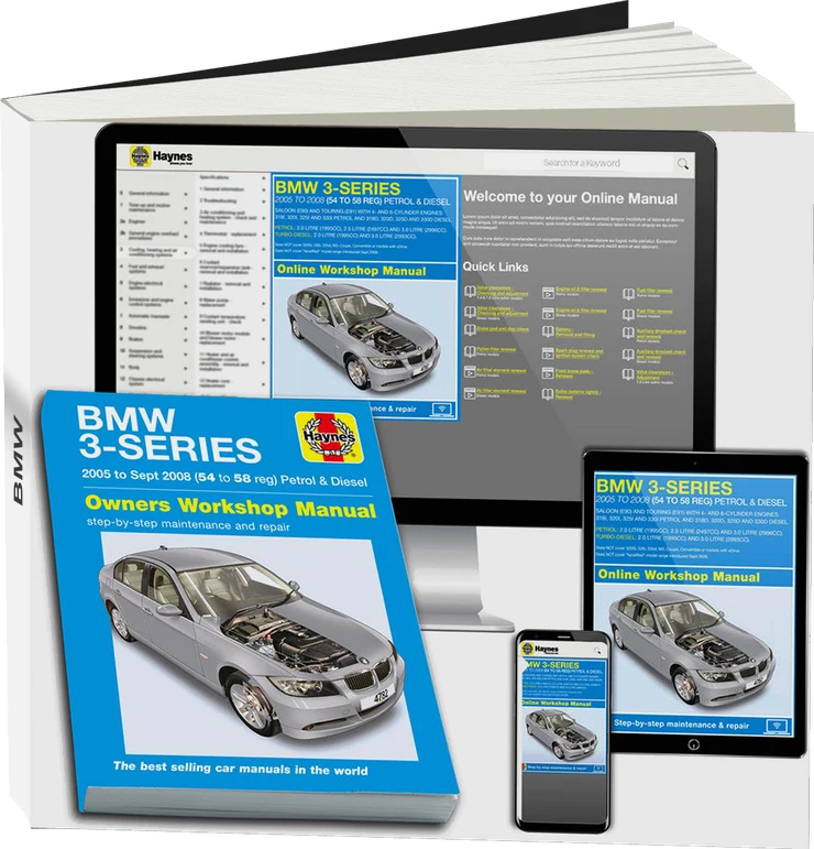 BMW 3-Series Petrol & Diesel (2005-Sept 2008) Haynes Repair Manual