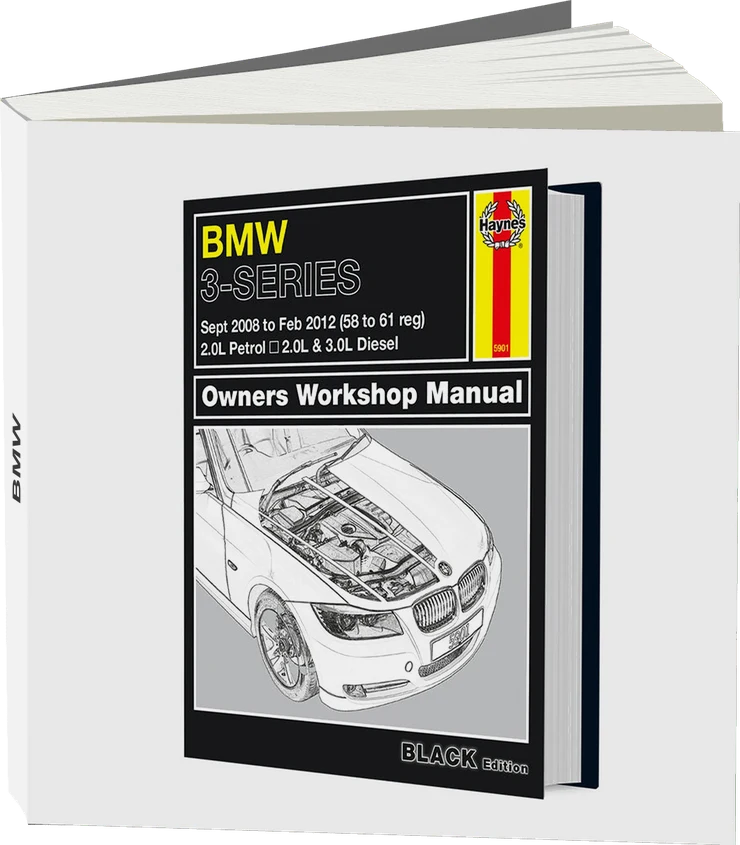 BMW 3-Series (Sept 08-Feb 2012) Haynes Repair Manual - Premium Hardback Black Edition