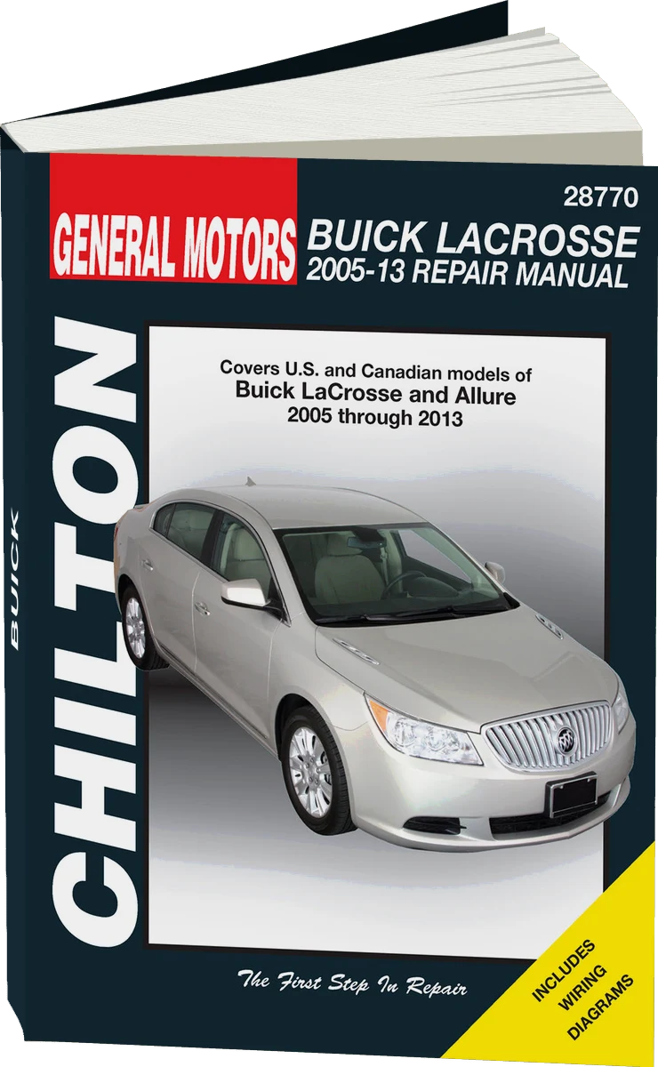 Buick from (2005-13) including all models of LaCrosse Chilton Repair Manual (USA)