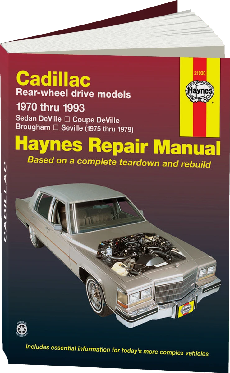 Cadillac RWD Gas DeVille/Coupe/Sedan DeVille (70-85), Brougham (70-93) & Seville (75-79) Haynes Repair Manual