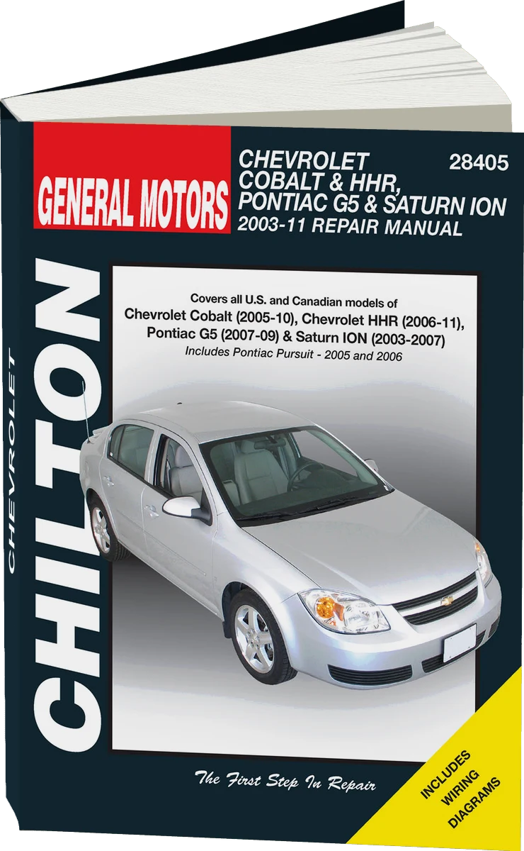 Chevrolet Cobalt (2005-10) & HHR (2006-11), Pontiac G5 (2007-09) & Pursuit (2005-06) & Saturn ION (2003-11) Chilton Repair Manual