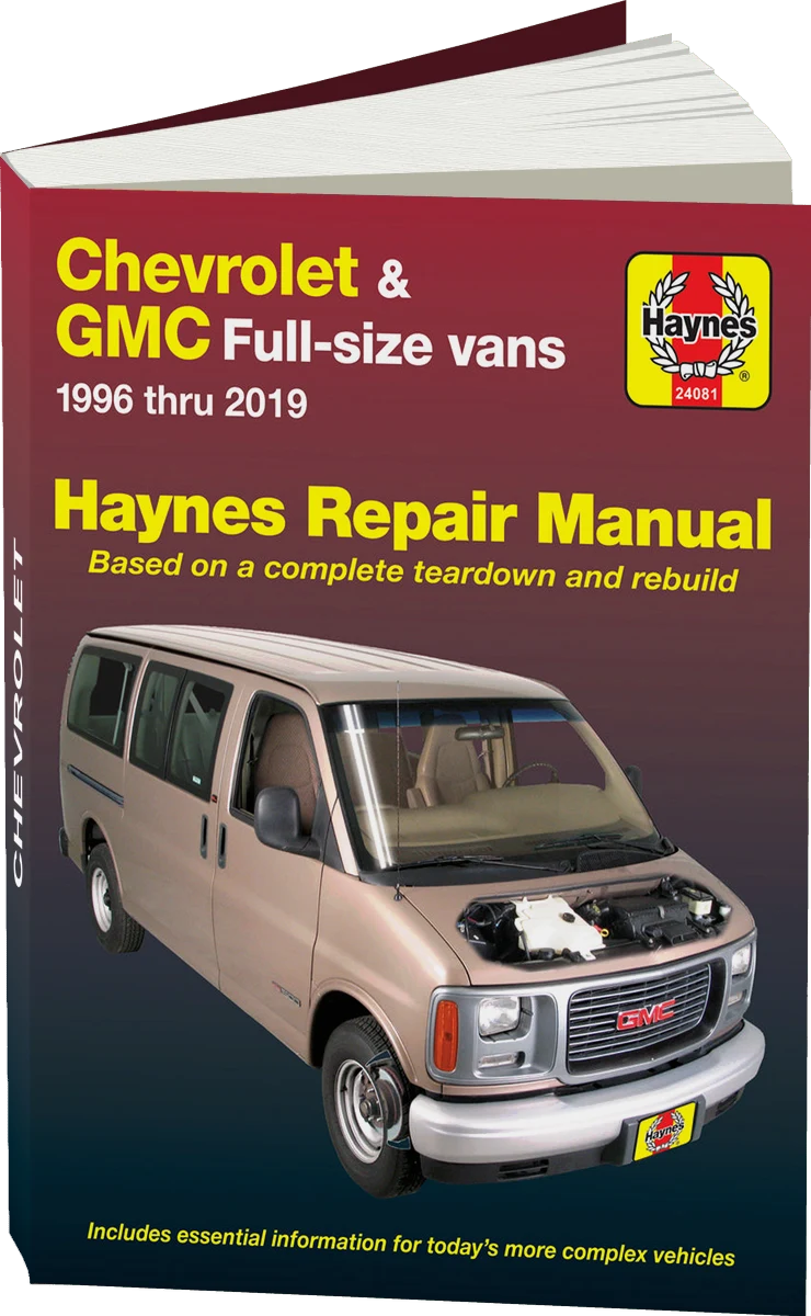 Chevrolet Express & GMC Savana full-size petrol vans (1996-2019) Haynes Repair Manual (USA)