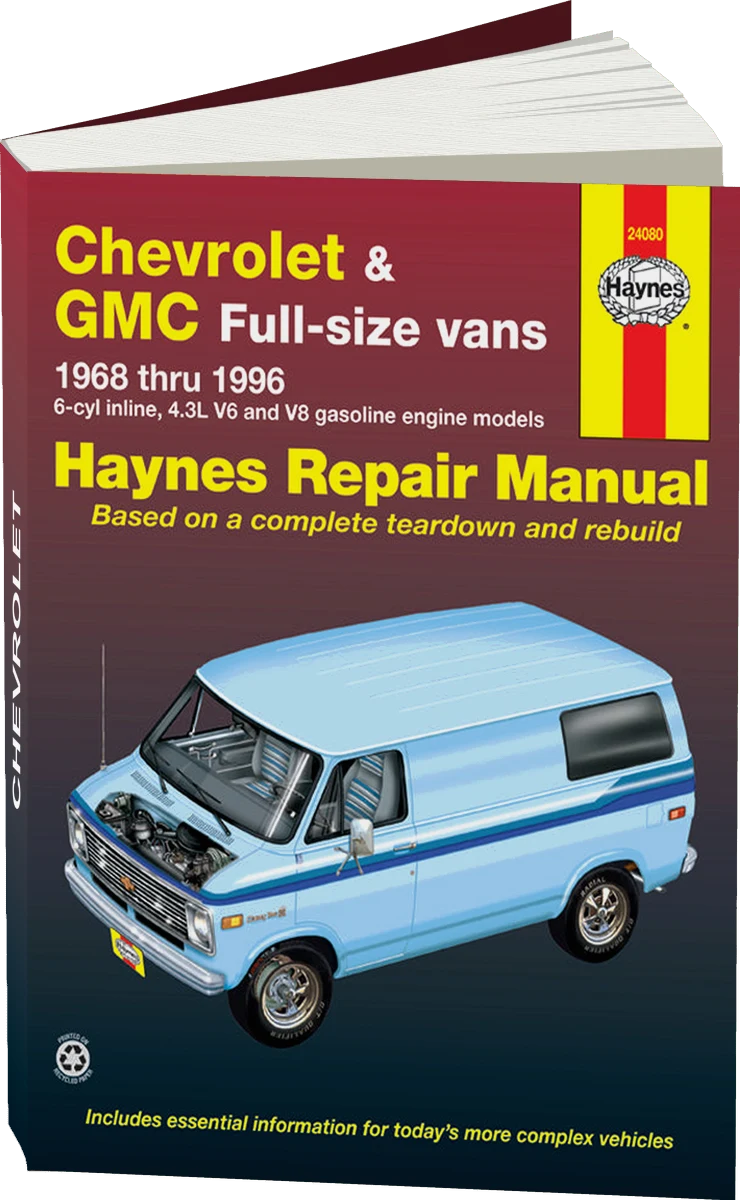 Chevrolet & GMC full-size petrol vans (1968-1996) Haynes Repair Manual (USA)
