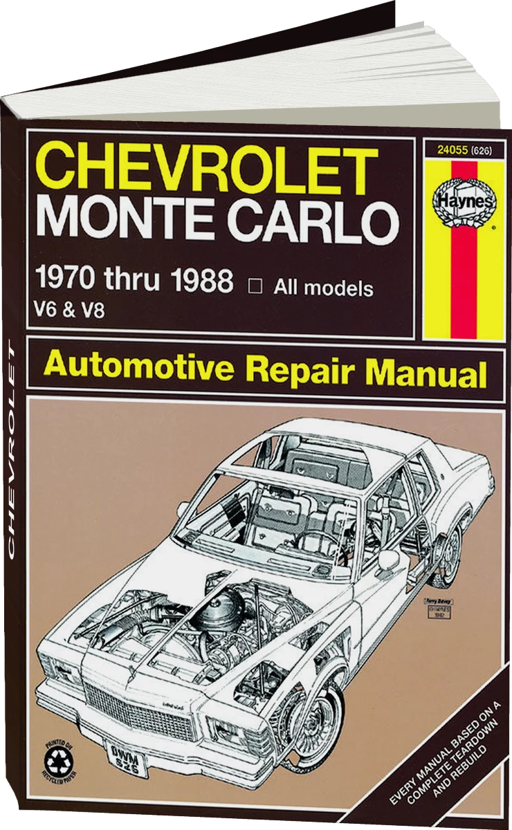 Chevrolet Monte Carlo Gas Models (70-88) Haynes Repair Manual