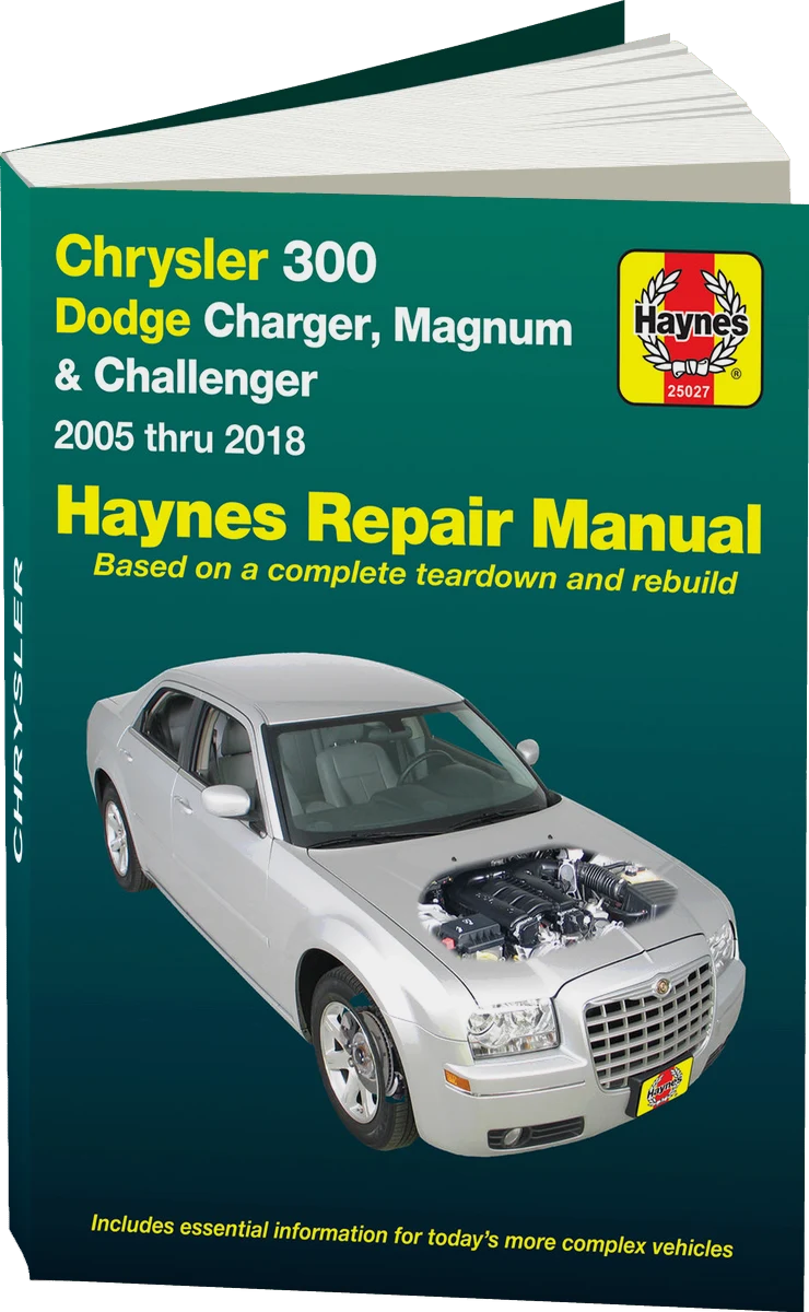 Chrysler 300 (2005-2018), Dodge Charger (2006-2018) & Magnum (2005-2008) Haynes Repair Manual (USA)
