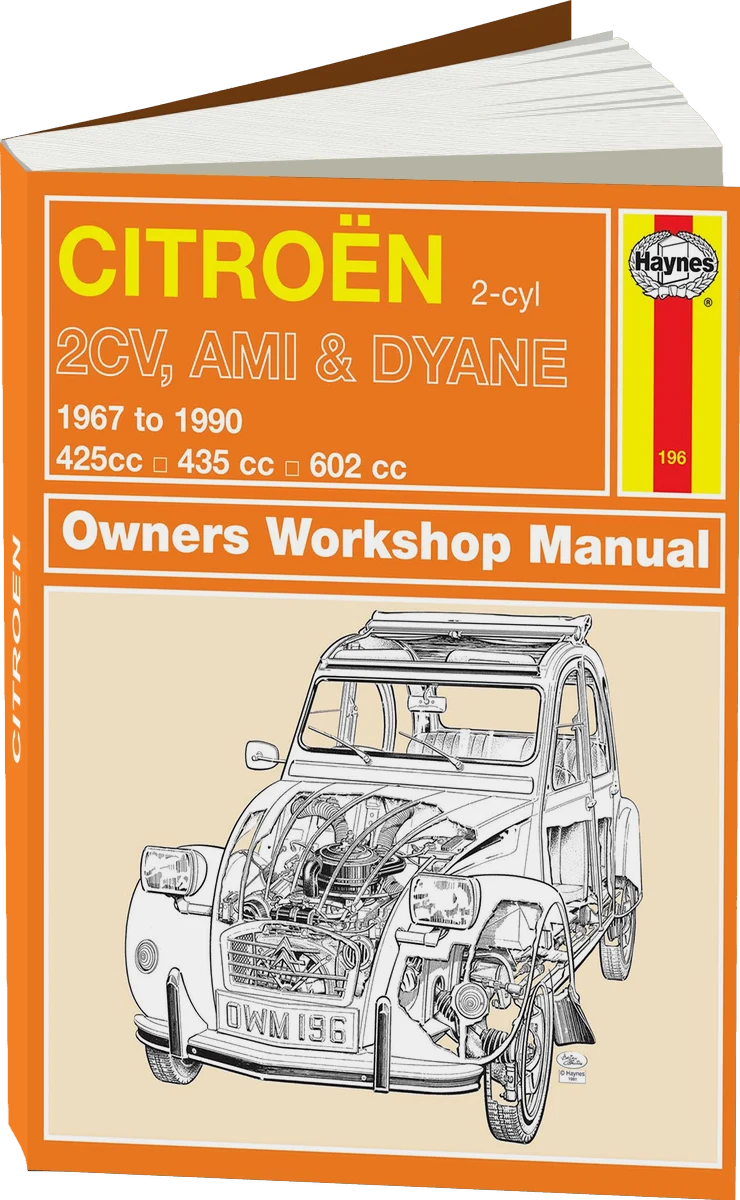 Citroen 2CV, Ami & Dyane (1967-1990) Haynes Repair Manual
