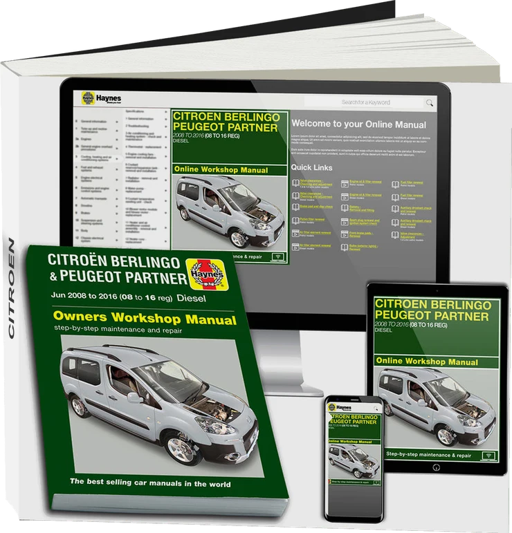Citroen Berlingo & Peugeot Partner Diesel (June 2008-2016) 08 to 16 Haynes Repair Manual