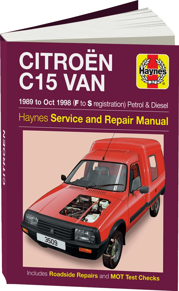 Citroen C15 Van Petrol & Diesel (89 - Oct 98) Haynes Repair Manual