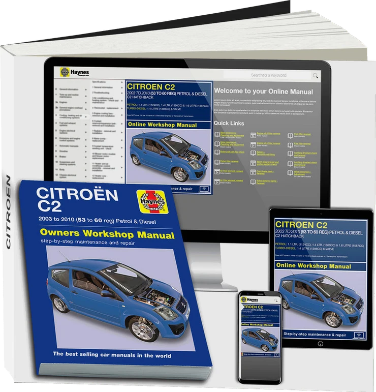 Citroen C2 Petrol & Diesel (2003-2010) Haynes Repair Manual