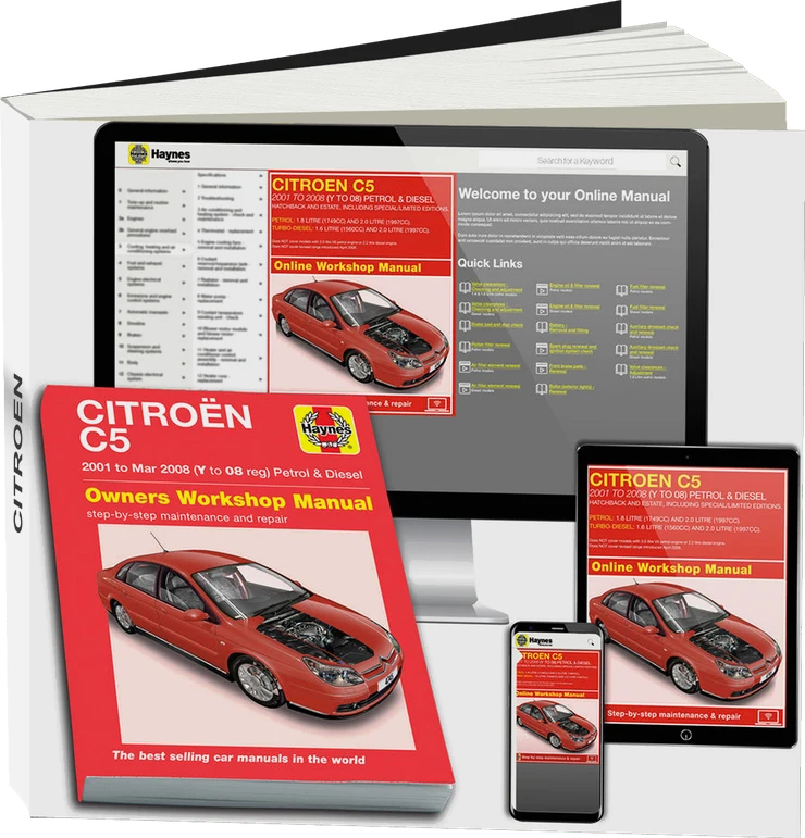 Citroen C5 Petrol & Diesel (2001-Mar 2008) Haynes Repair Manual