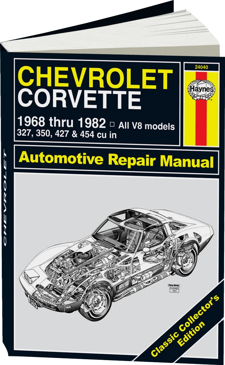 Classic Collector's Edition: Chevrolet Corvette (1968-1982) Haynes Repair Manual - Hardcover