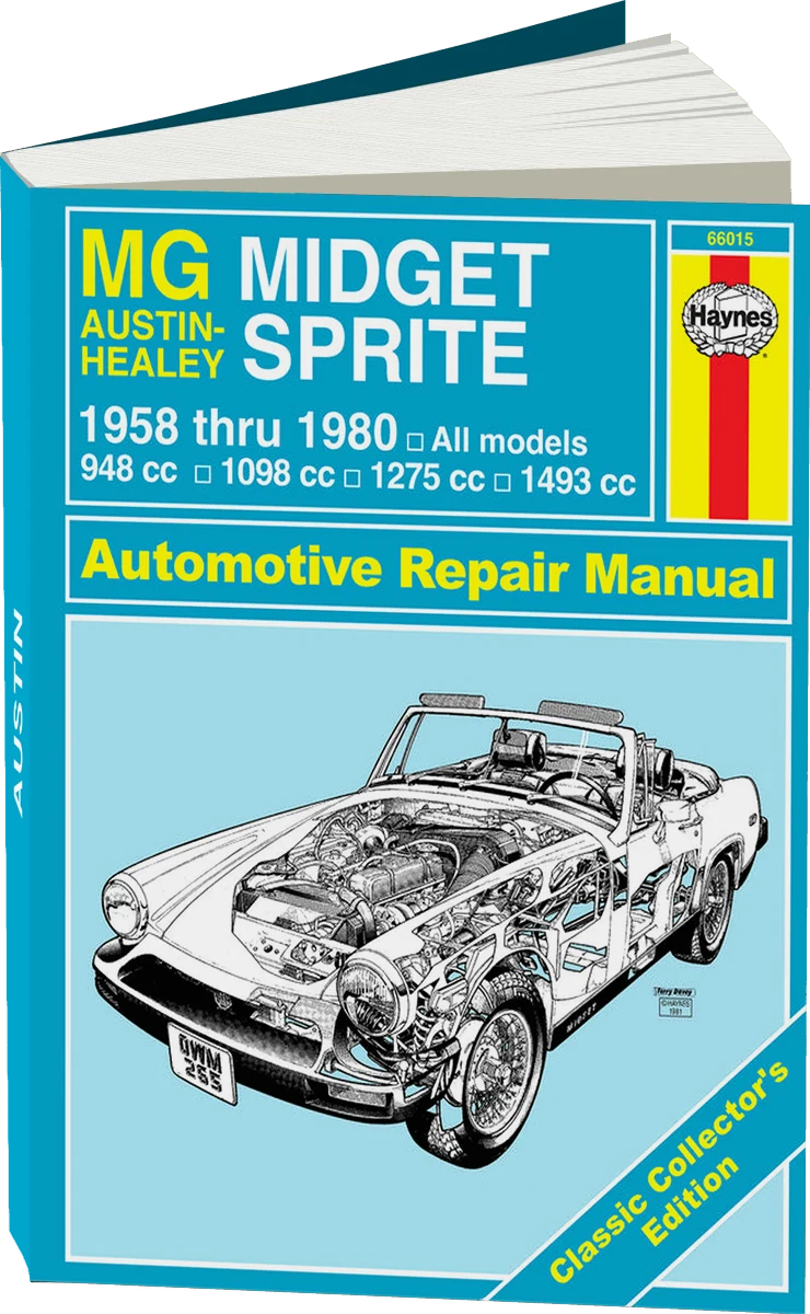 Classic Collector's Edition: MG Midget & Austin-Healy Sprite (1958-1980) Haynes Repair Manual - Hardcover