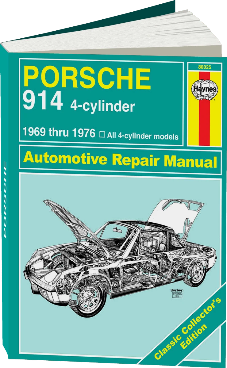 Classic Collector's Edition: Porsche 914 4-cylinder (1969-1976) Haynes Repair Manual - Hardcover