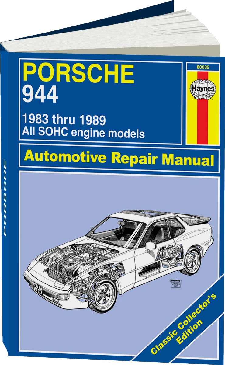 Classic Collector's Edition: Porsche 944 4-cylinder (1983-1989) Haynes Repair Manual - Hardcover