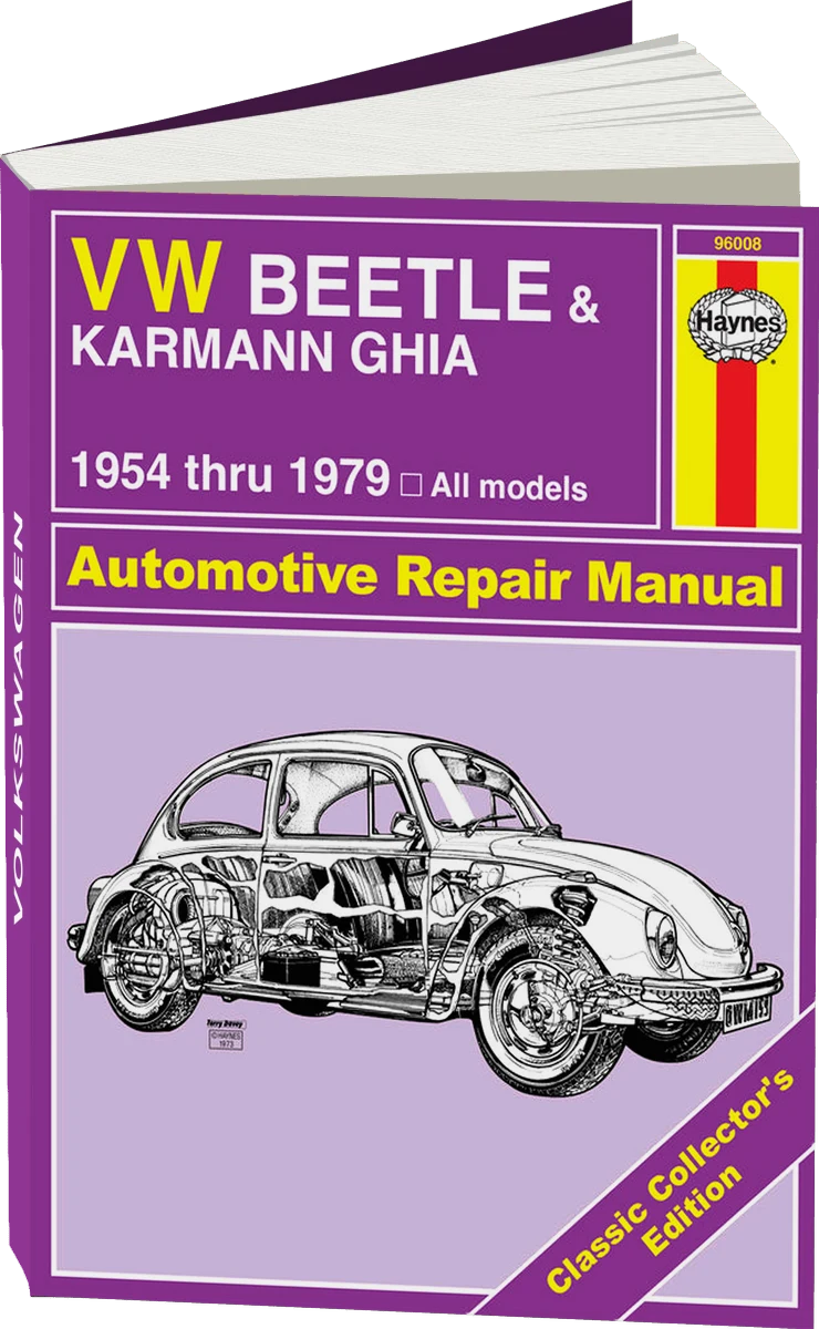 Classic Collector's Edition: Volkswagen VW Beetle & Karmann Ghia (54-79) Haynes Repair Manual - Hardcover