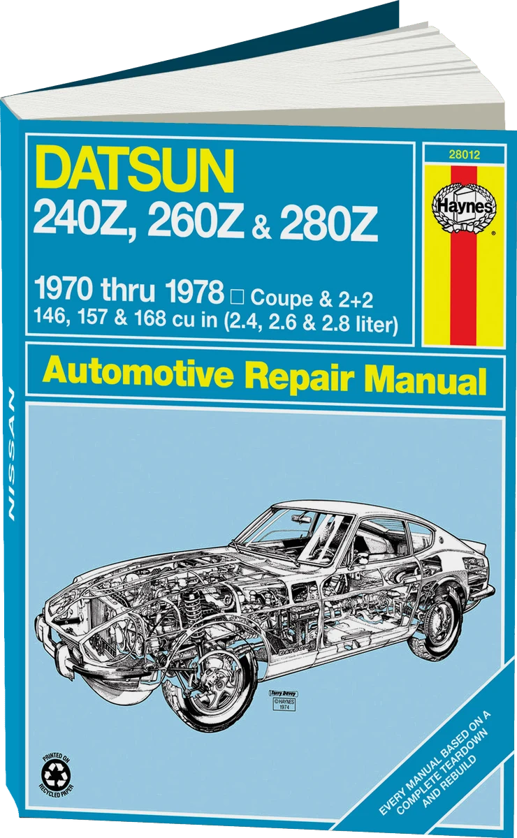 Datsun 240Z (1970-1973), 260Z (1974-1975) & 280Z (1976-1978) Haynes Repair Manual (USA)