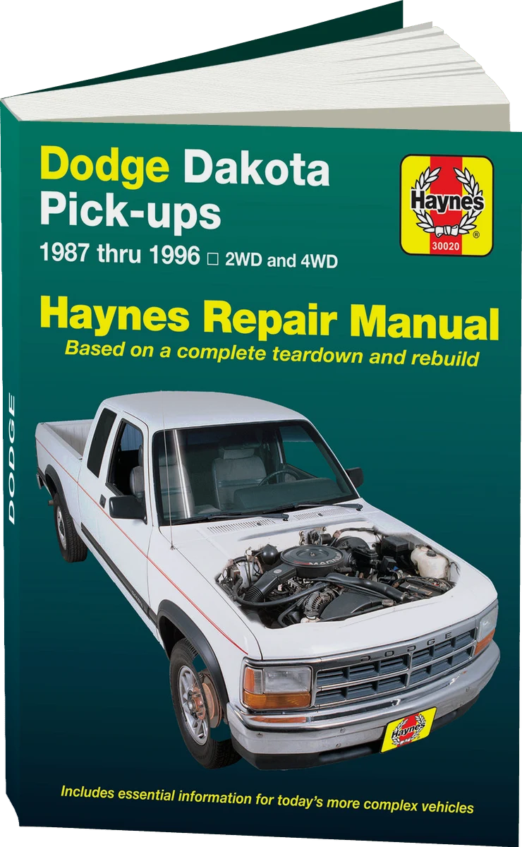 Dodge Dakota Pick-up (1987-1996) Haynes Repair Manual (USA)