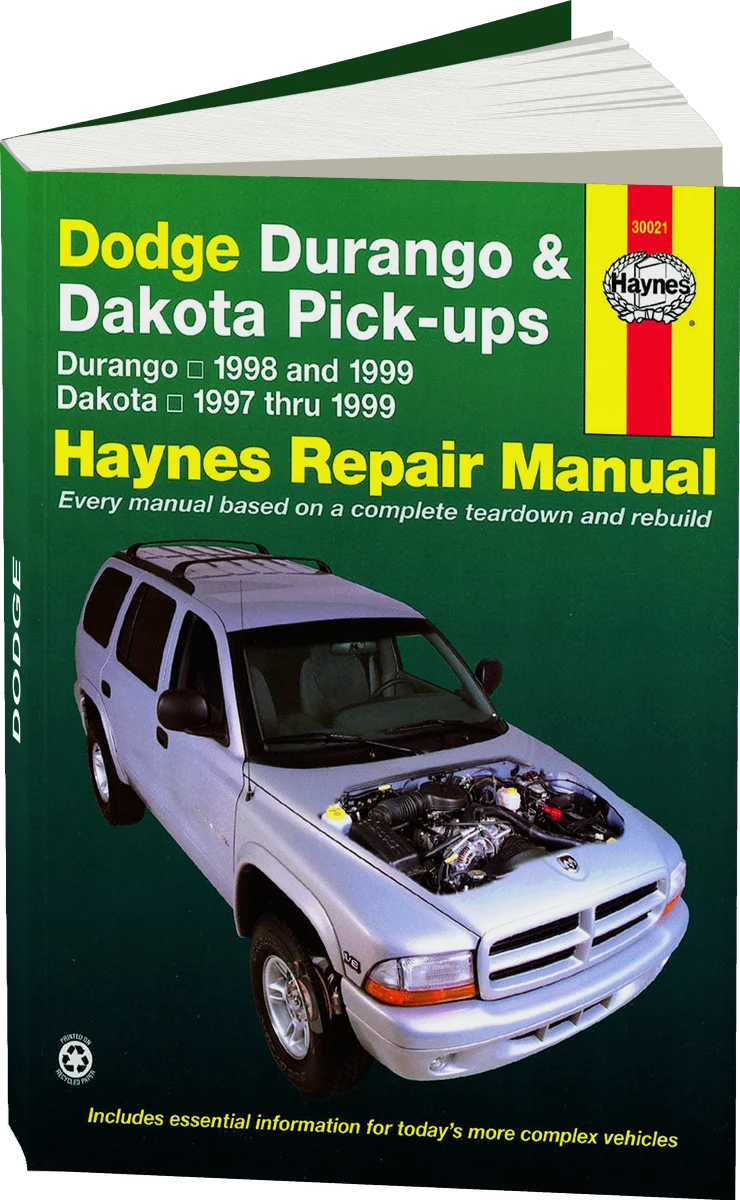 Dodge Durango (1998 & 1999) & Dakota (1997-1999) Haynes Repair Manual (USA)