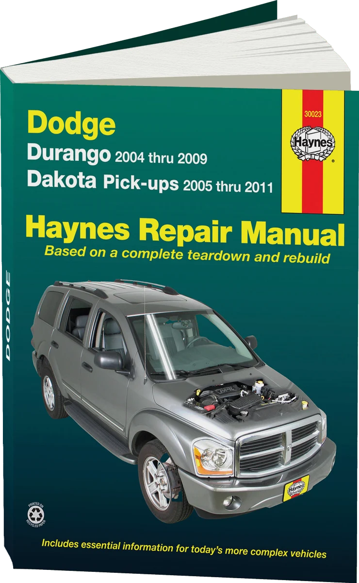 Dodge Durango (2004-2009) & Dakota (2005-2011) pick-ups Haynes Repair Manual (USA)