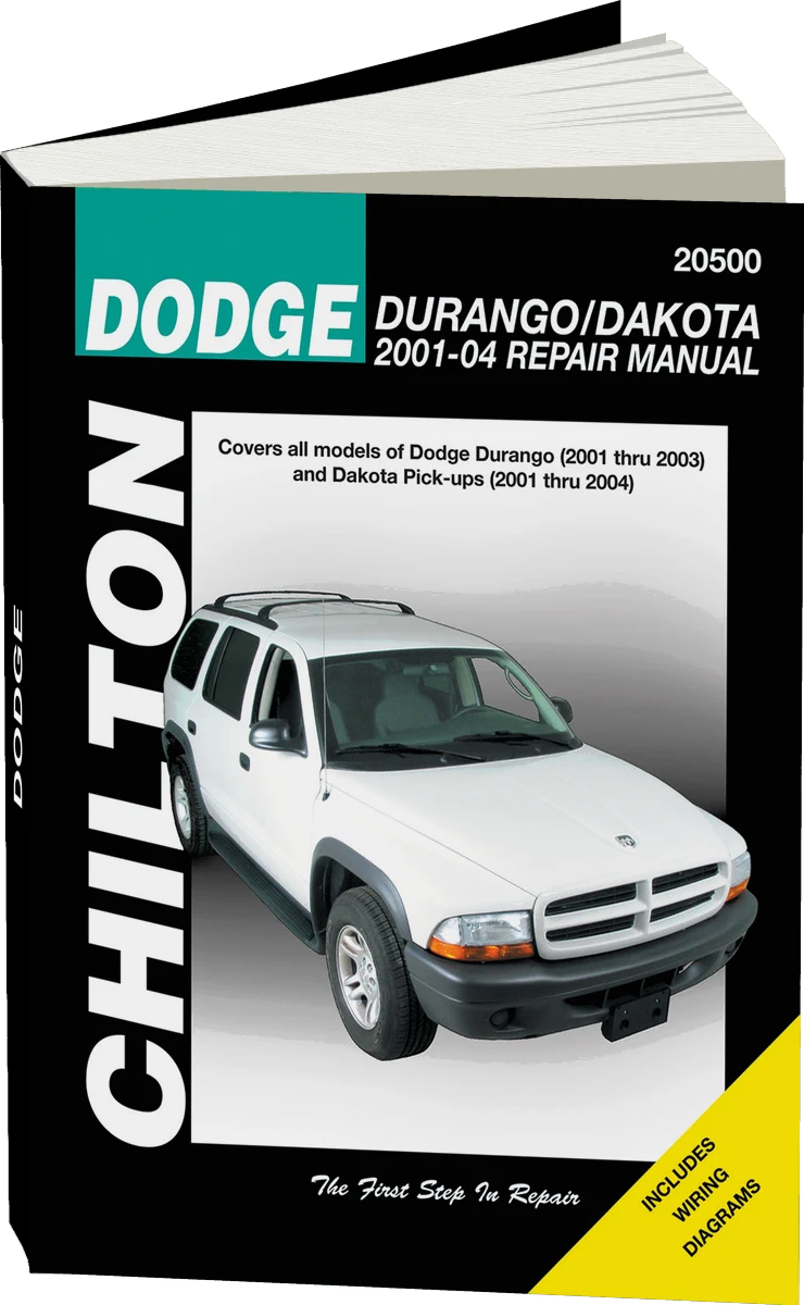 Dodge Durango/Dakota (2001-04) for of Durango (2001-03) & Dakota Pick-Ups (2001-04) Chilton Repair Manual (USA)