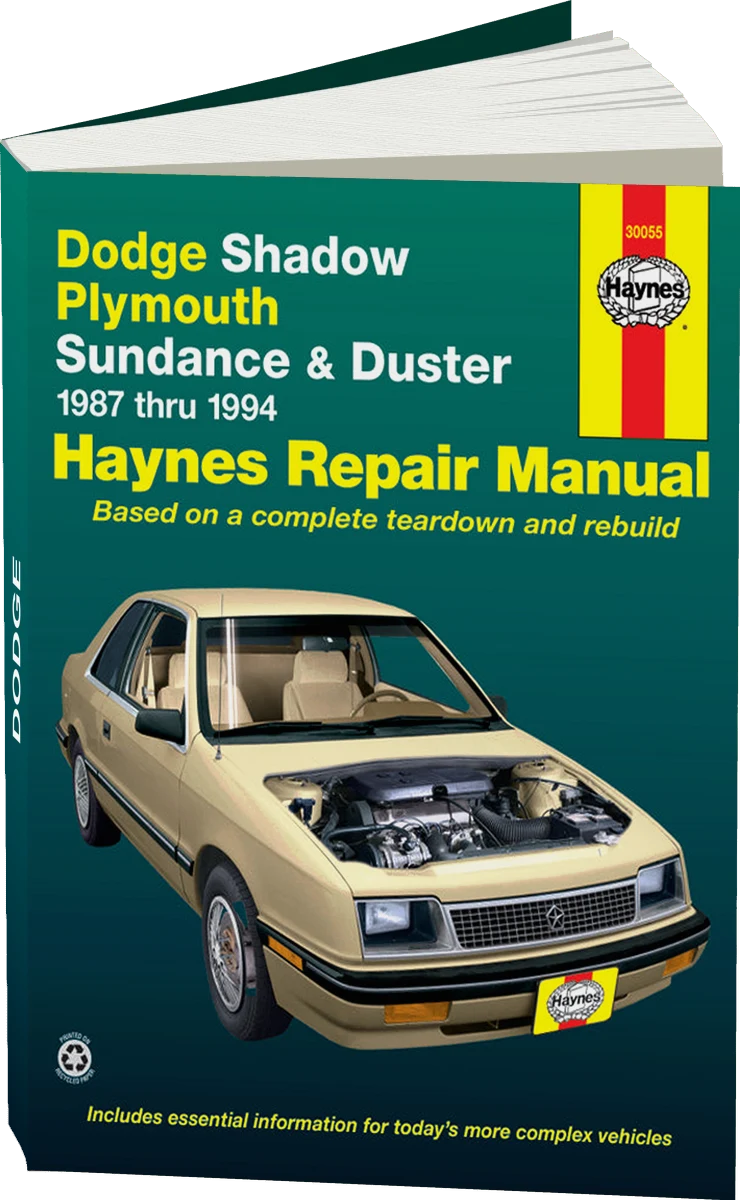 Dodge Shadow, Plymouth Sundance & Duster (87-94) Haynes Repair Manual