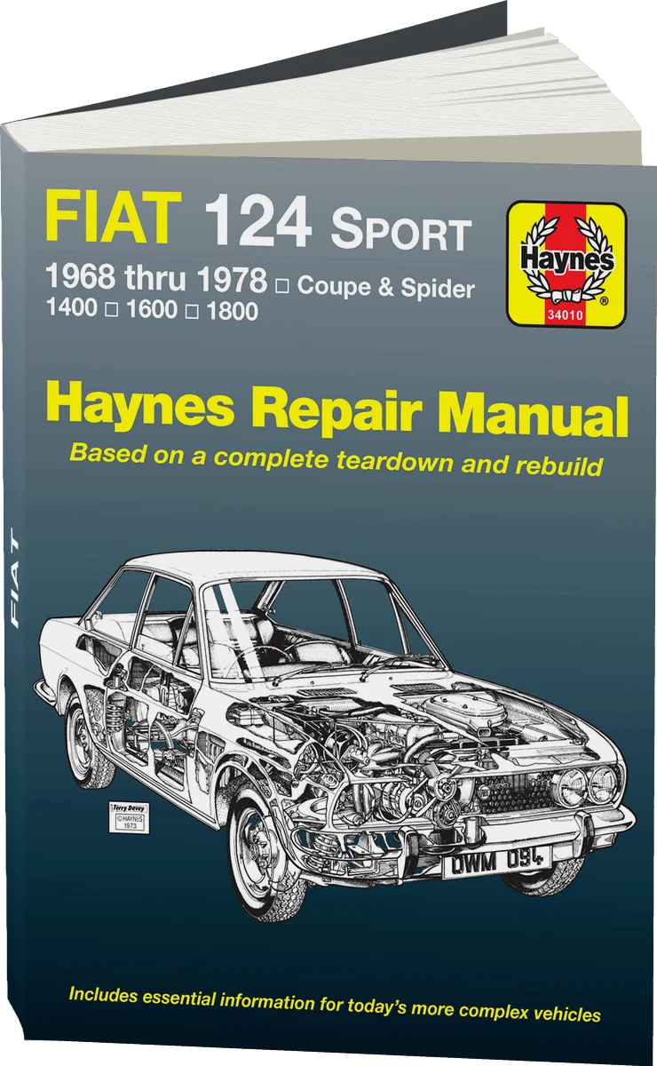 Fiat 124 Sport Coupe & Spider (1968-1978) Haynes Repair Manual (USA)