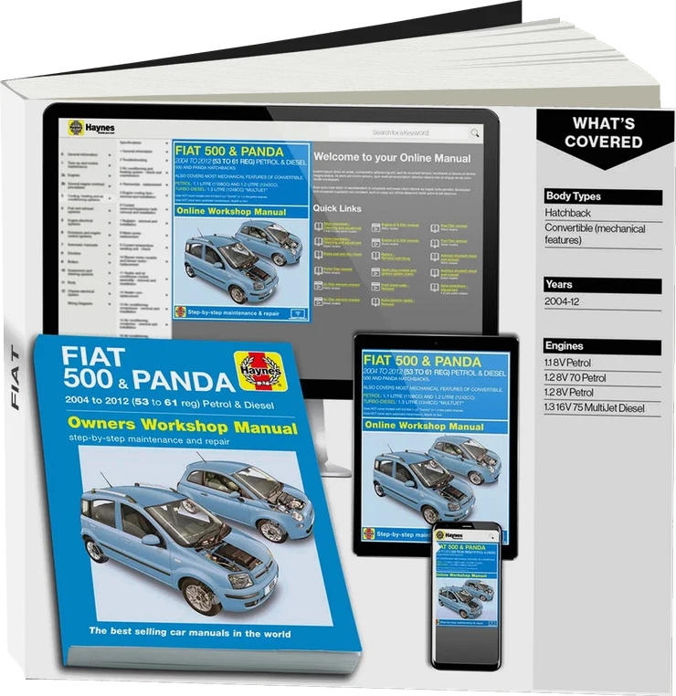 Fiat 500 & Panda (2004-2012) Haynes Repair Manual