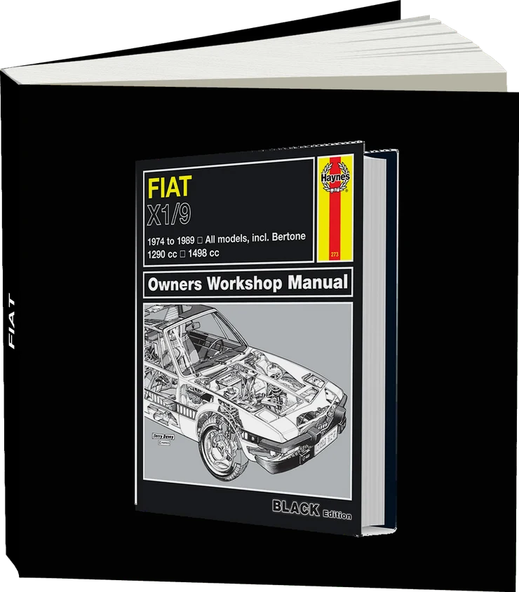 Fiat X1/9 (1974-1989) Haynes Repair Manual - Premium Hardback Edition