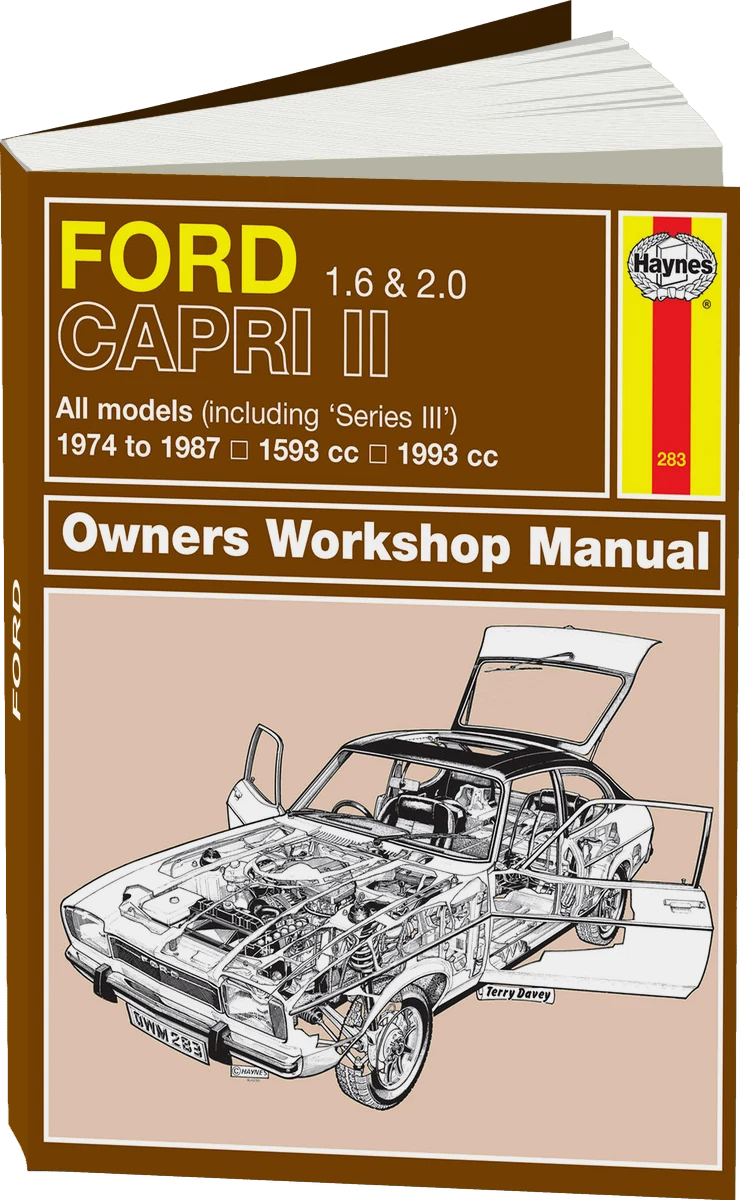 Ford Capri II (and III) 1.6 & 2.0 (74 - 87) Haynes Repair Manual