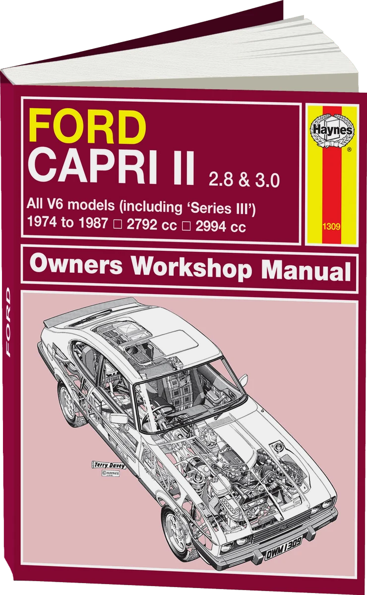 Ford Capri II (and III) 2.8 & 3.0 V6 (74 - 87) Haynes Repair Manual