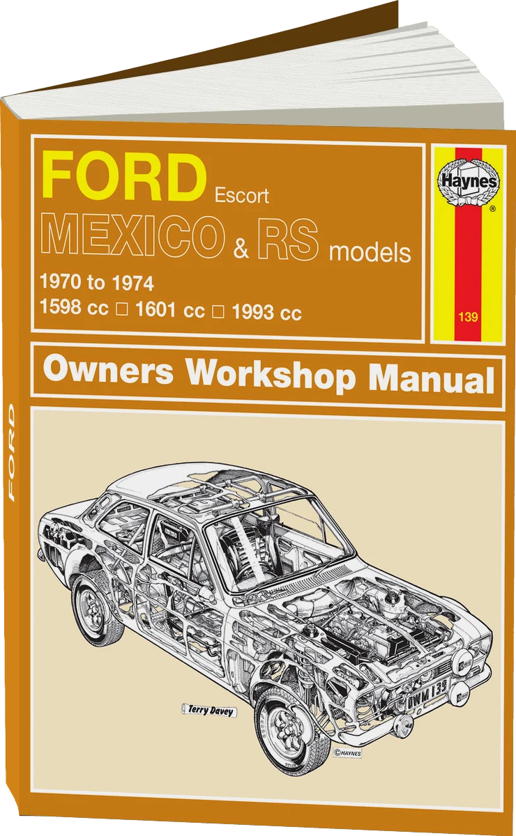 Ford Escort Mk I Mexico, RS 1600 & RS 2000 (70 - 74) Haynes Repair Manual