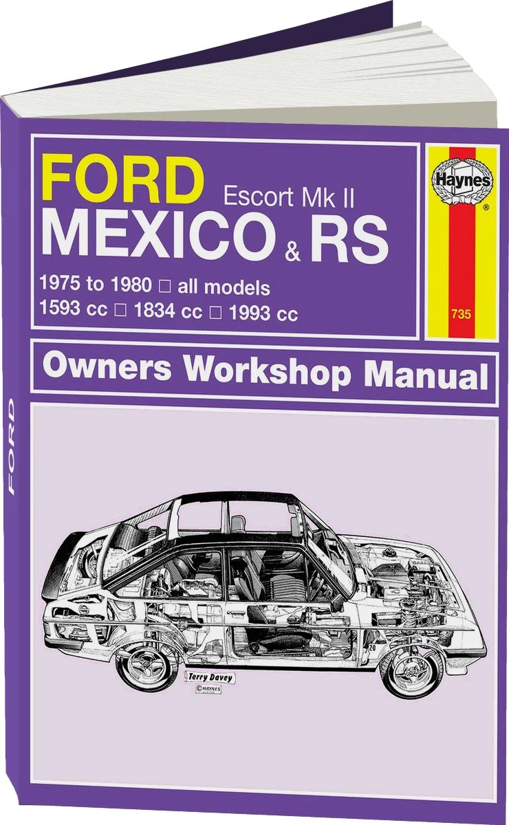 Ford Escort Mk II Mexico, RS 1800 & RS 2000 (1975-1980) Haynes Repair Manual