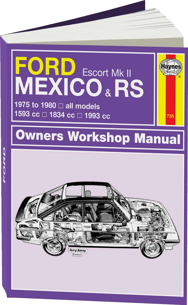 Ford Escort Mk II Mexico, RS 1800 & RS 2000 (75 - 80) Haynes Repair Manual