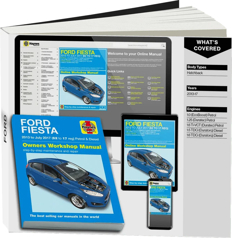 Ford Fiesta Petrol & Diesel (2013-2017) 62 to 17 Haynes Repair Manual