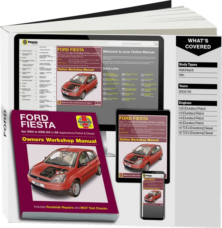 Ford Fiesta Petrol & Diesel (Apr 2002-2008) Haynes Repair Manual
