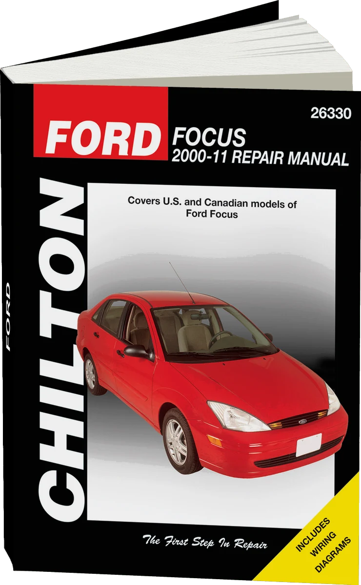Ford Focus (2000-11) for except SVT & rear disc brake models Chilton Repair Manual (USA)