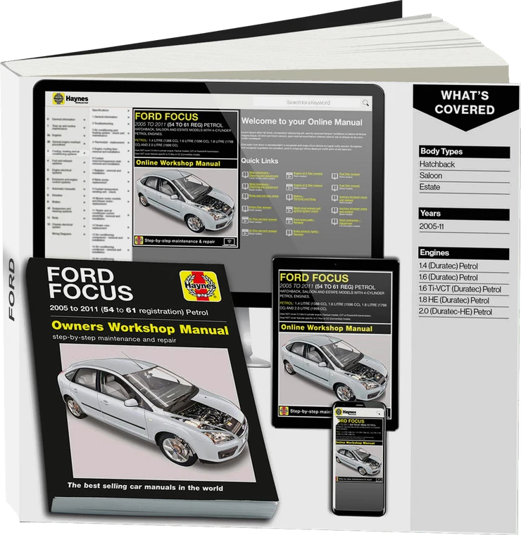 Ford Focus Petrol (2005-2011) 54 to 61 Haynes Repair Manual
