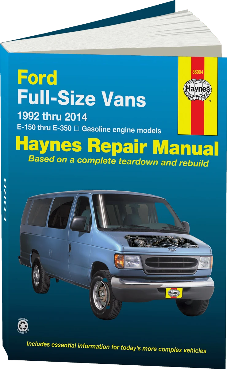 Ford full-size E-150-E-350 petrol vans (1992-2014) Haynes Repair Manual (USA)