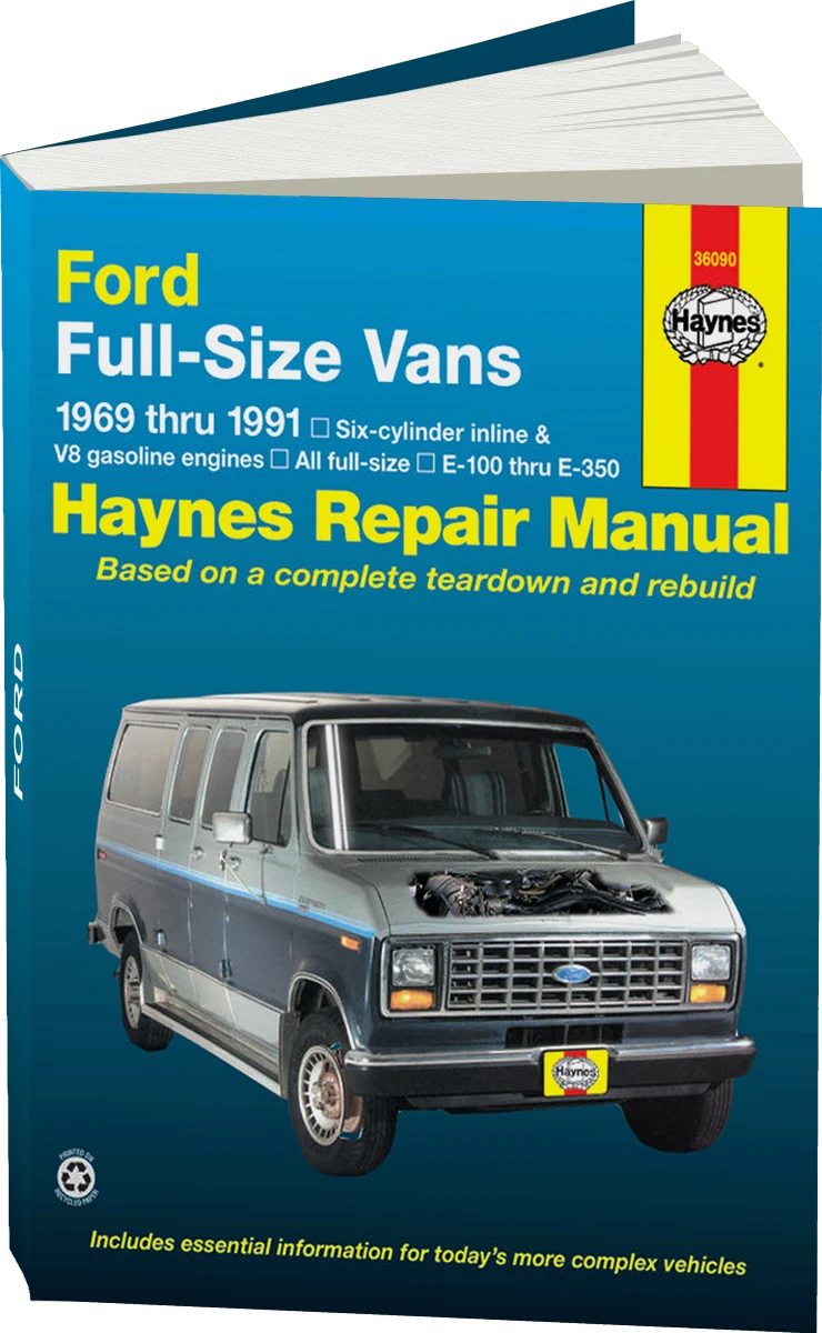 Ford full-size Econoline E-100 thru E-350 Gas Engine Vans (69-91) Haynes Repair Manual