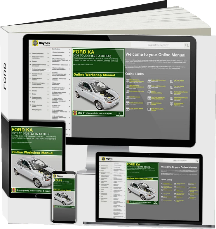 Ford Ka 1.3L Petrol (2003-2008) Haynes Online Manual