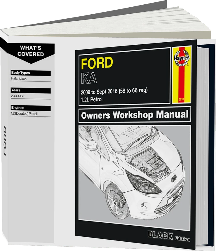 Ford Ka (2009-2016) Haynes Repair Manual - Premium Hardback Black Edition